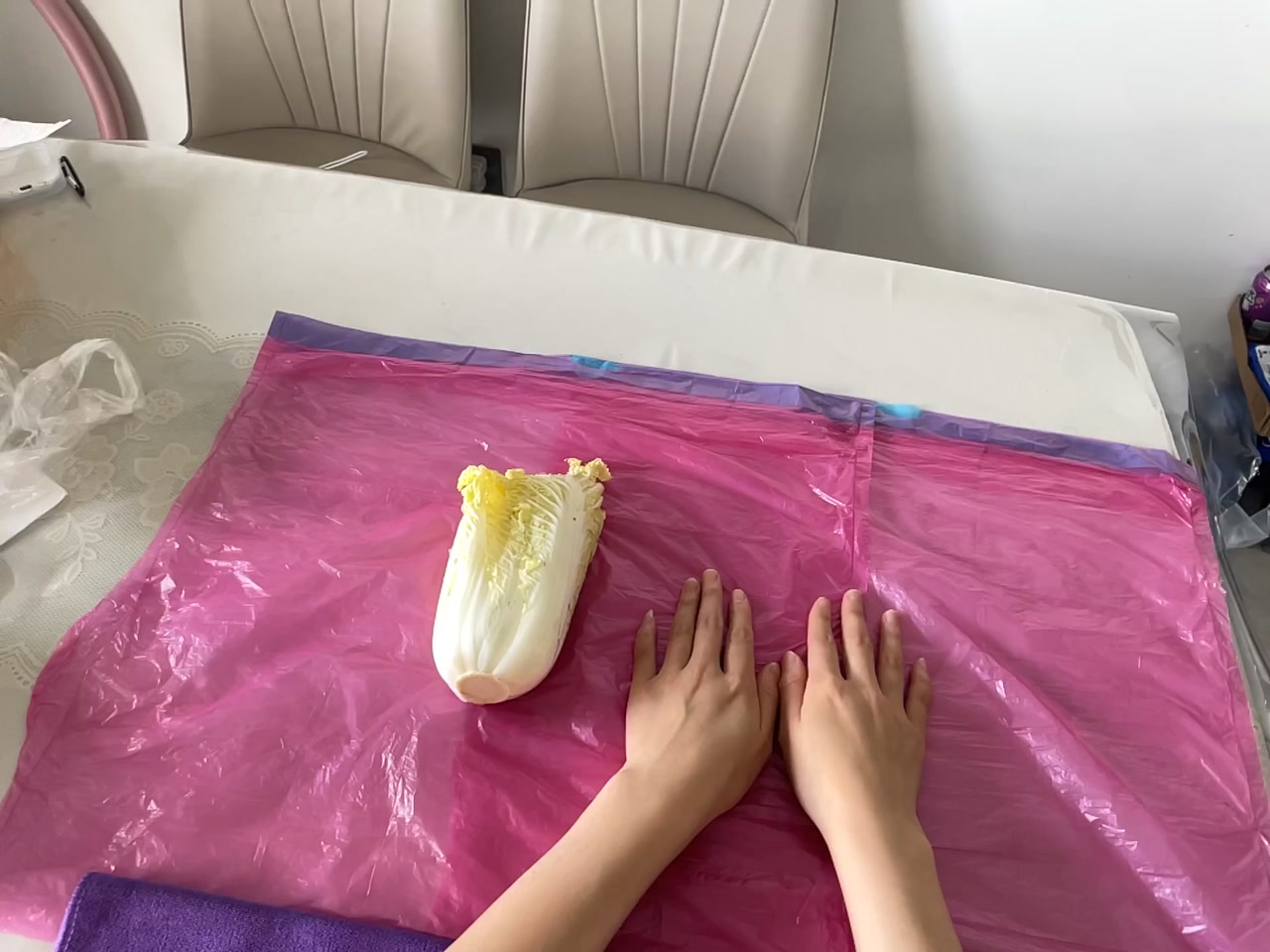 Preparing Baby Cabbage first-frame poster