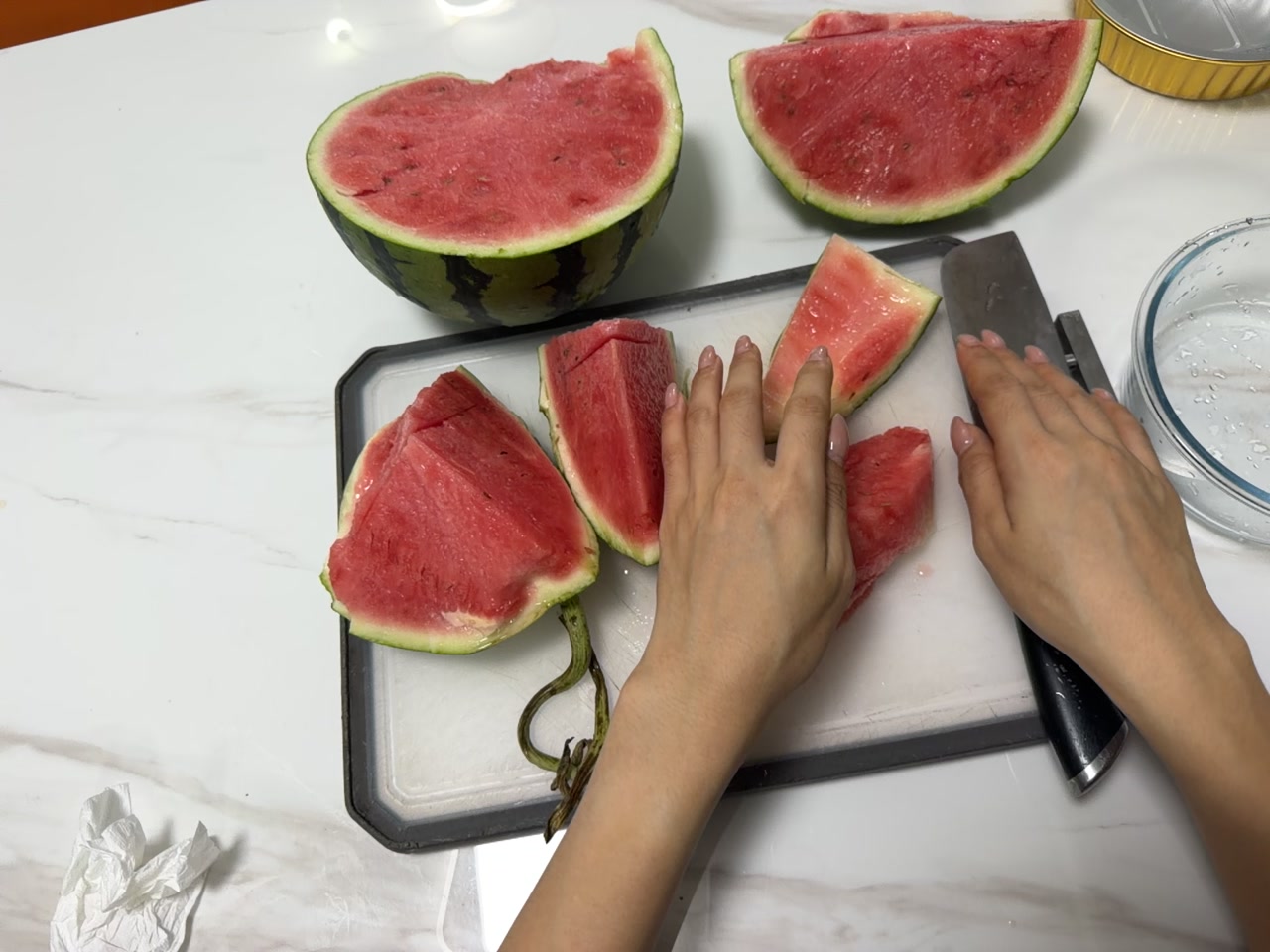 Cutting Watermelon first-frame poster